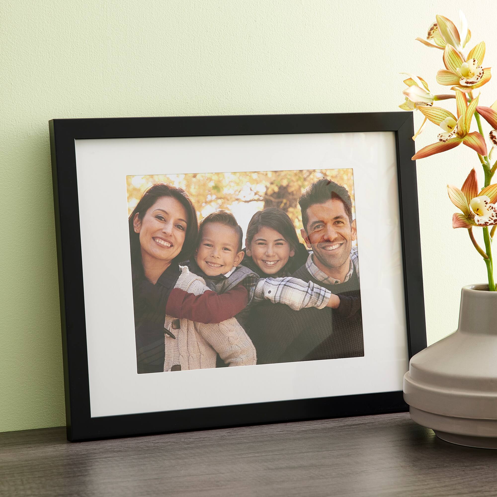 Aspect Black Frame with Mat by Studio Décor